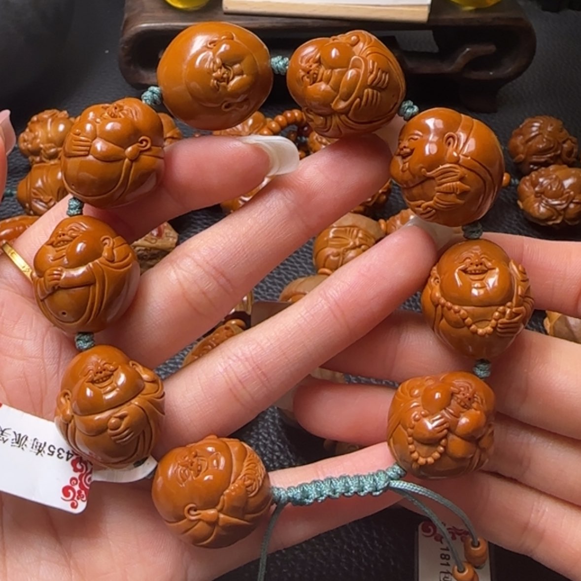 【闪购商品】橄榄核手串光背弥勒