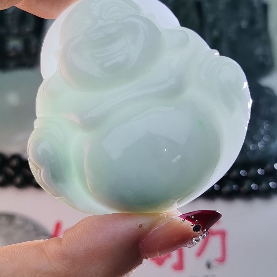 翡翠颈饰未镶嵌天然的A货翡翠多样性发货