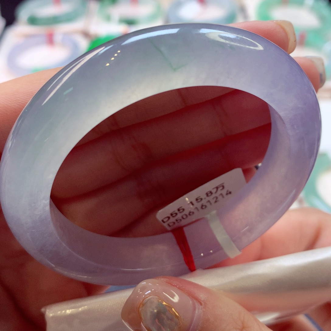 翡翠手镯未镶嵌92号正圈77