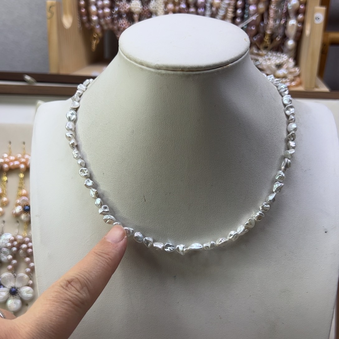 手绳合金淡水珍珠