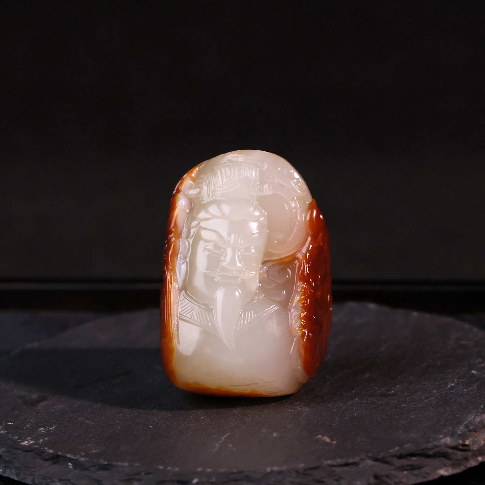 【新疆马爷珠宝】子料刘关张（肉质不白，可以看到结构）