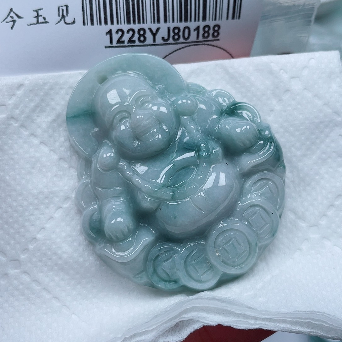 翡翠未镶嵌吊坠(不含链)