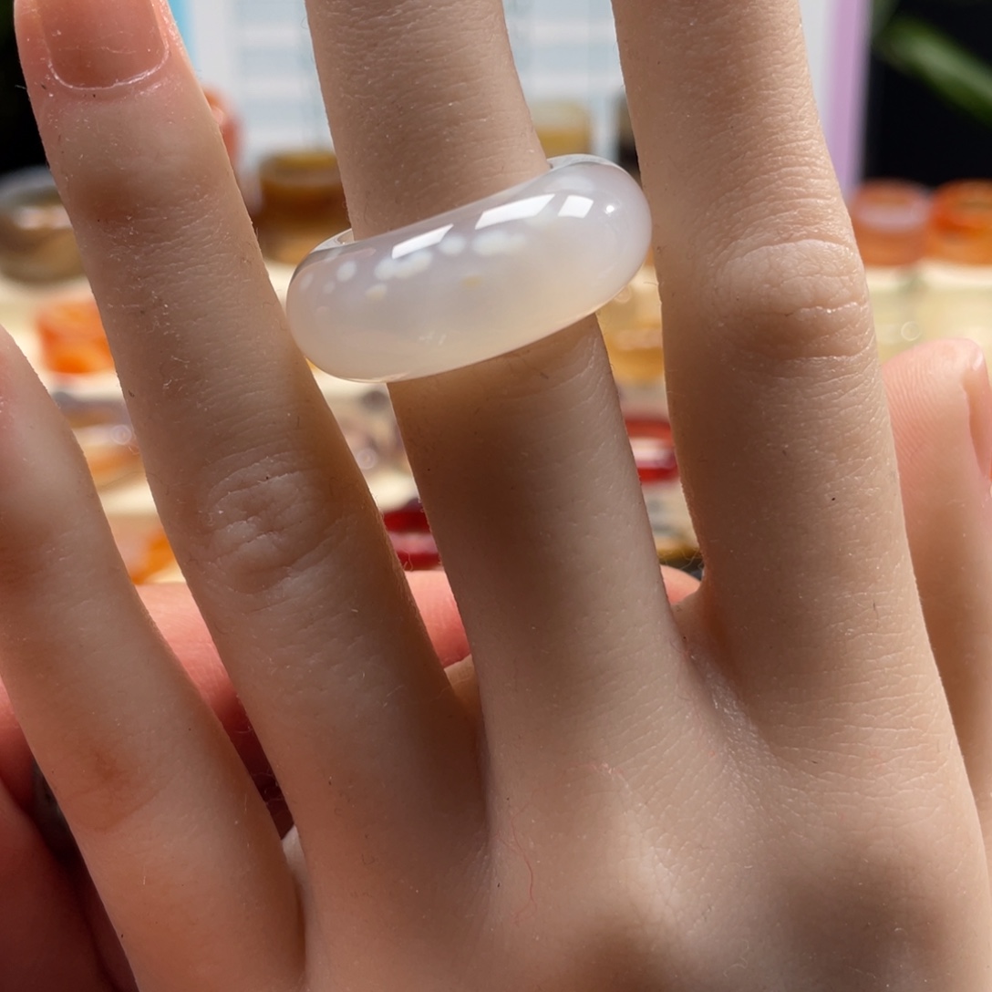 玛瑙/玉髓未镶嵌戒指Z17.3港15