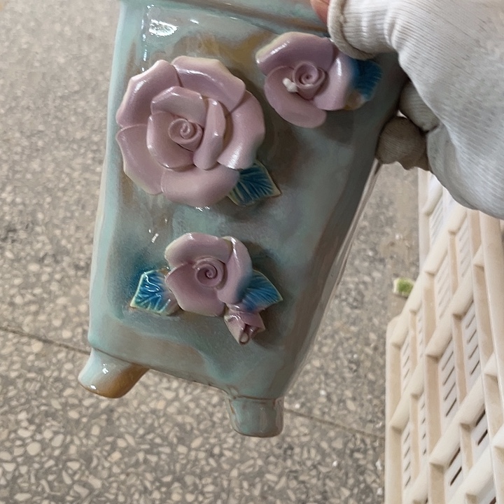 粗陶材质多肉花盆