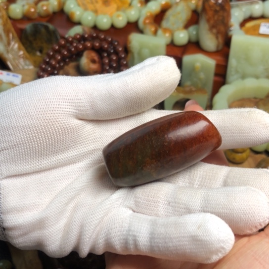 吊坠(赠链)未镶嵌岫岩河磨玉（透闪石质玉）海**川