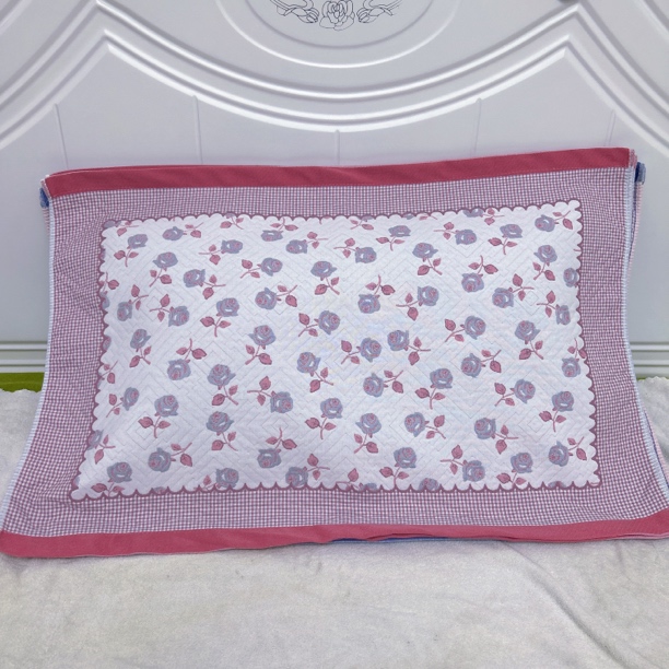 小玫瑰—十层加厚纯棉纱布枕巾加厚加大