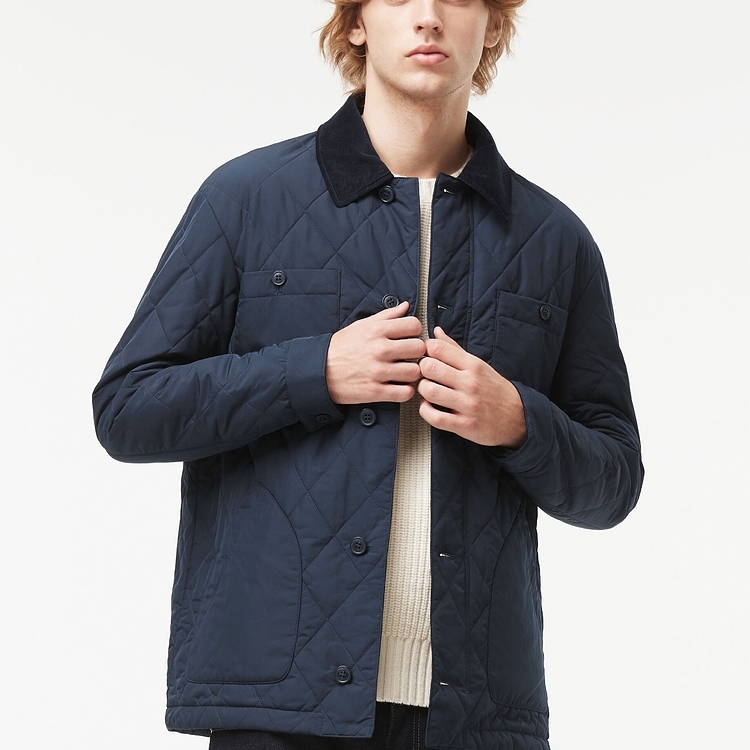 LACOSTE法国鳄鱼男装24冬季时尚保暖翻领外套|BH0689