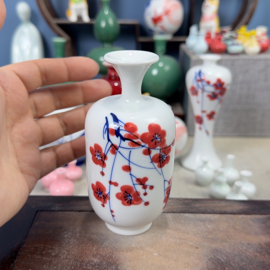 陶瓷手工小花器摆件