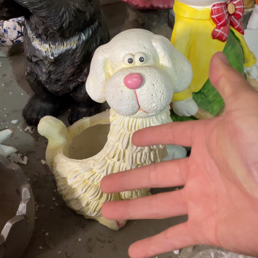 【闪购商品】氧化镁长脖子狗盆