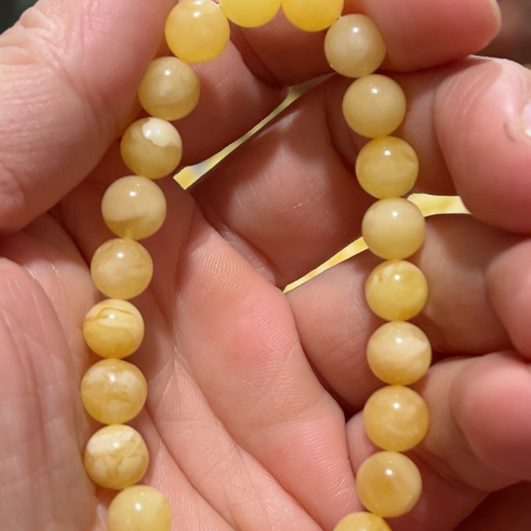 蜜蜡手串未镶嵌琥珀蜜蜡手串8mm+