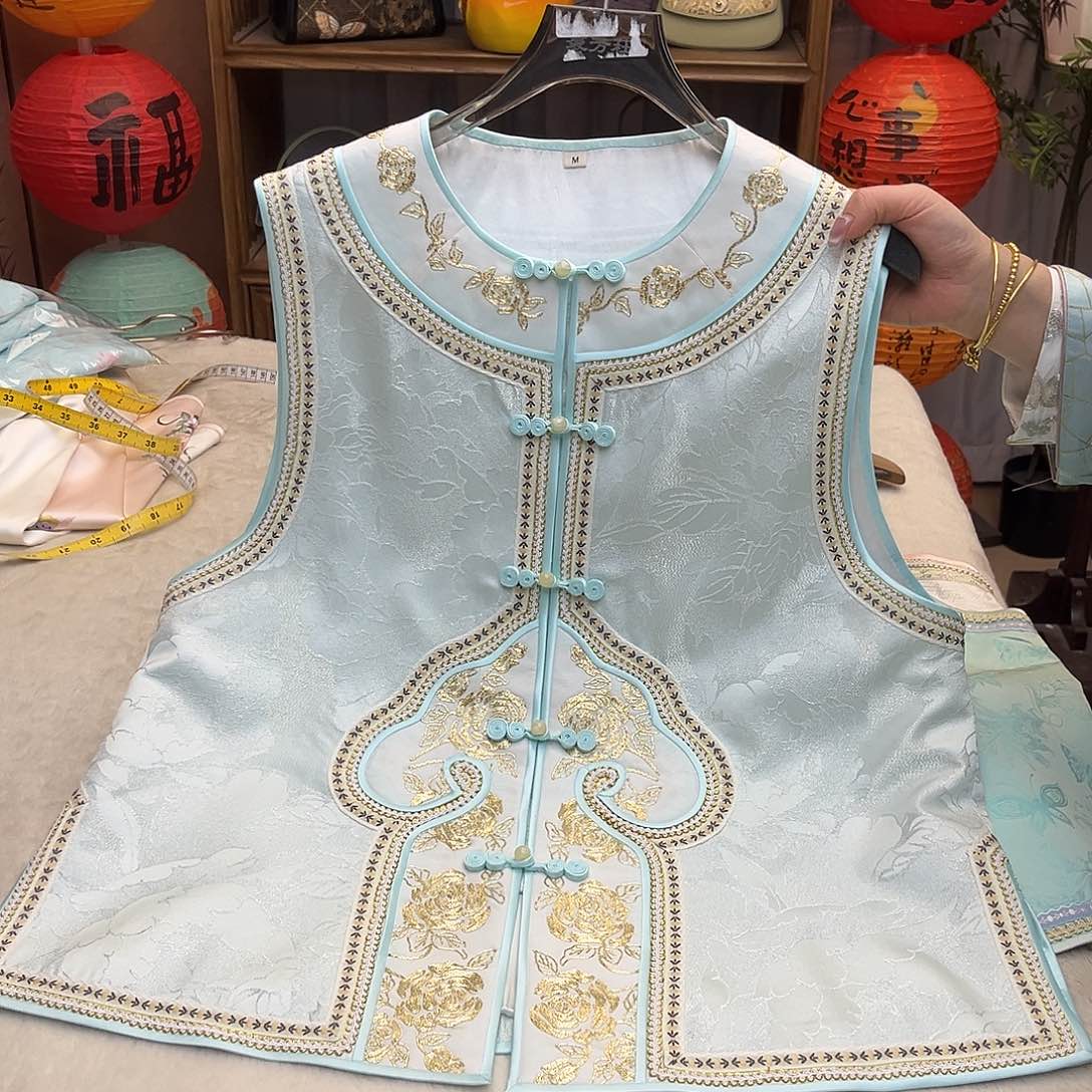 刺绣豆*桑波段苏绣刺绣衬衫M