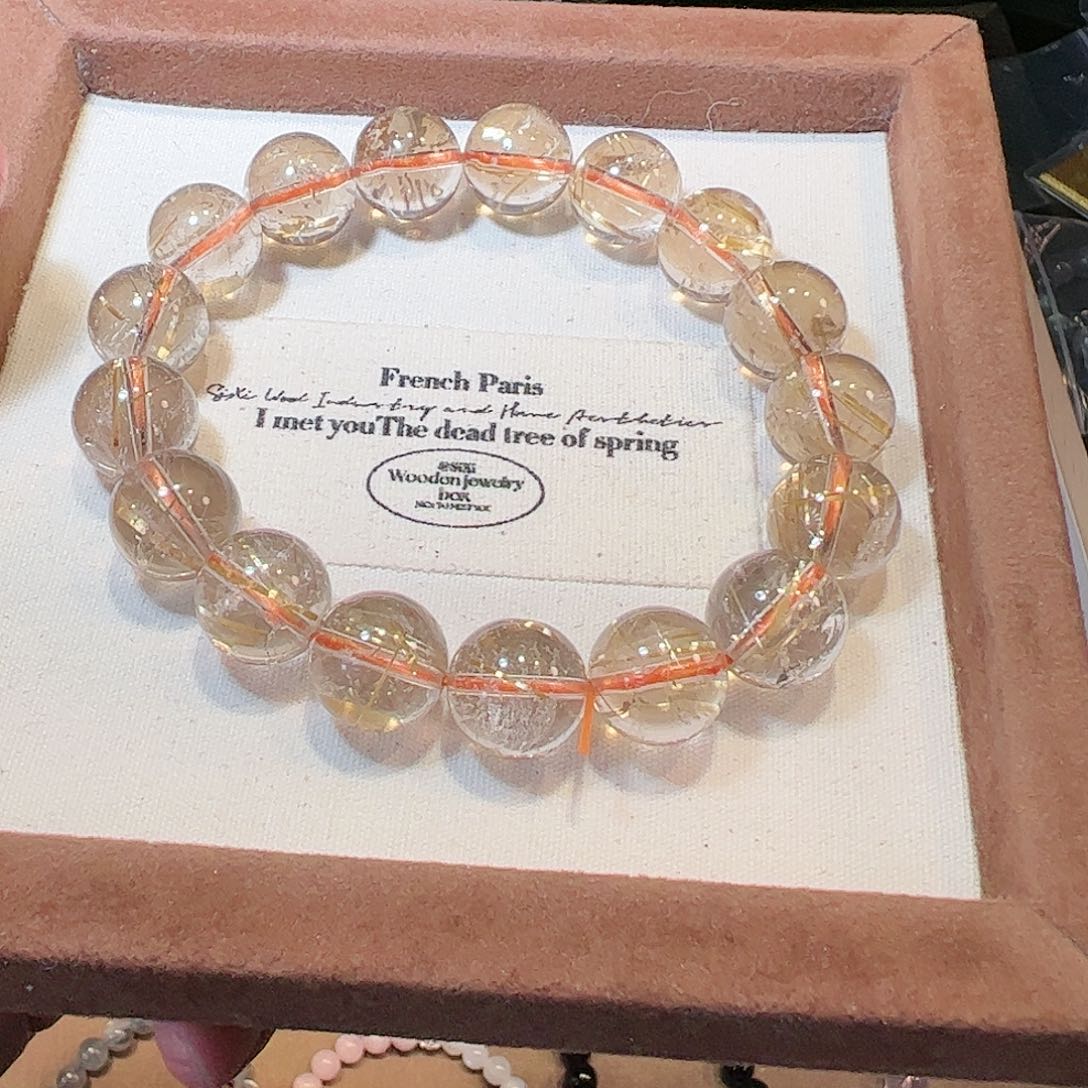 水晶手链未镶嵌恶**哮发晶