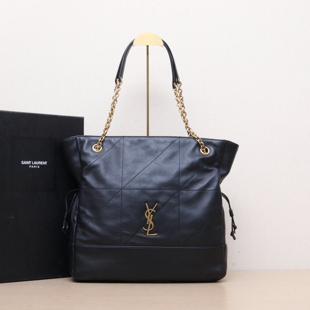 99新 YSL/圣罗兰 小花姑姑461711 金扣 JAMIE水桶包