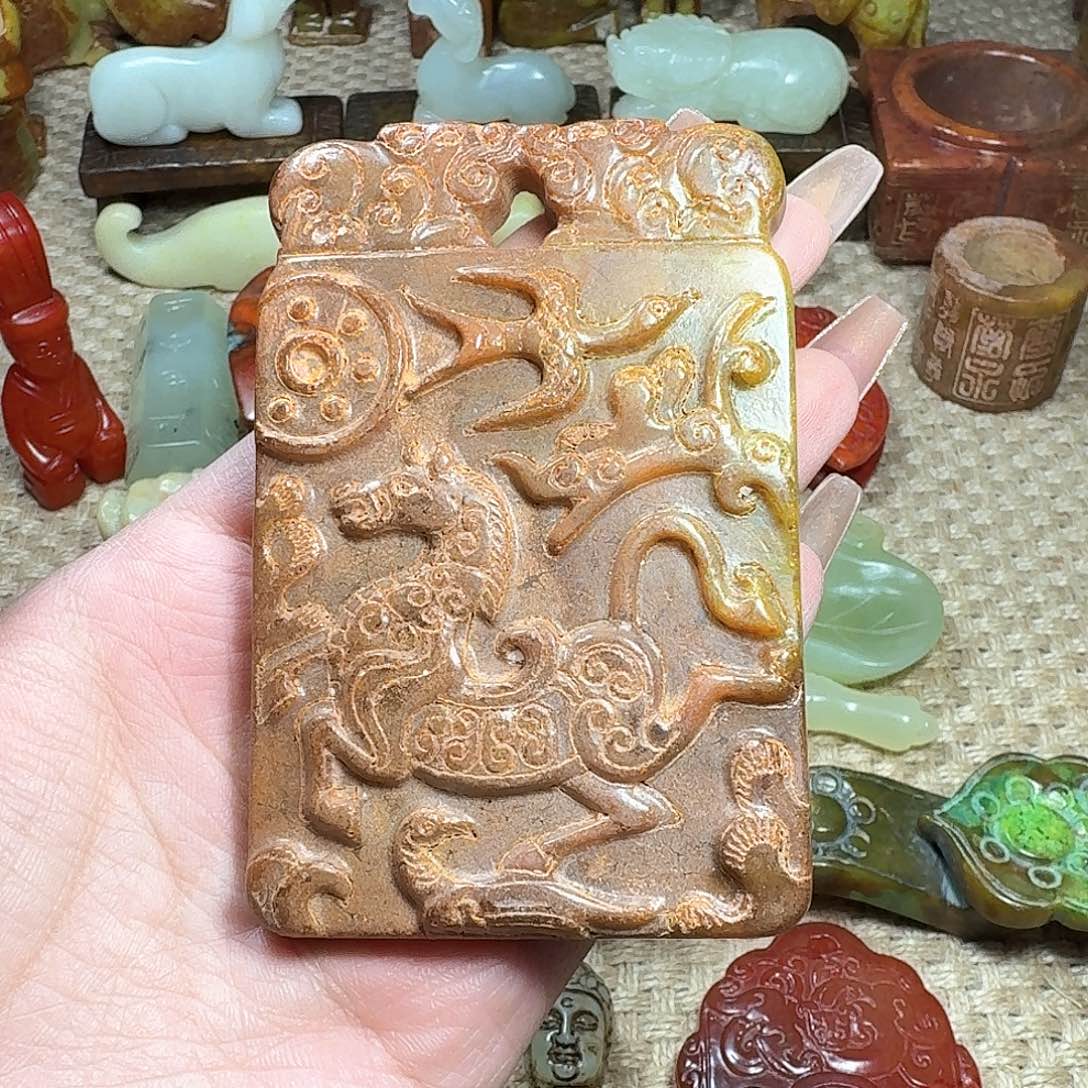 白玉菩提吊坠挂件