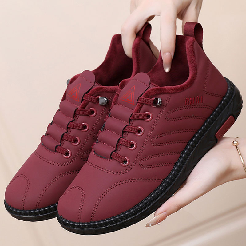 秋冬季老北京布鞋女棉鞋加绒保暖软底防滑中老年妈妈鞋薄款二棉鞋