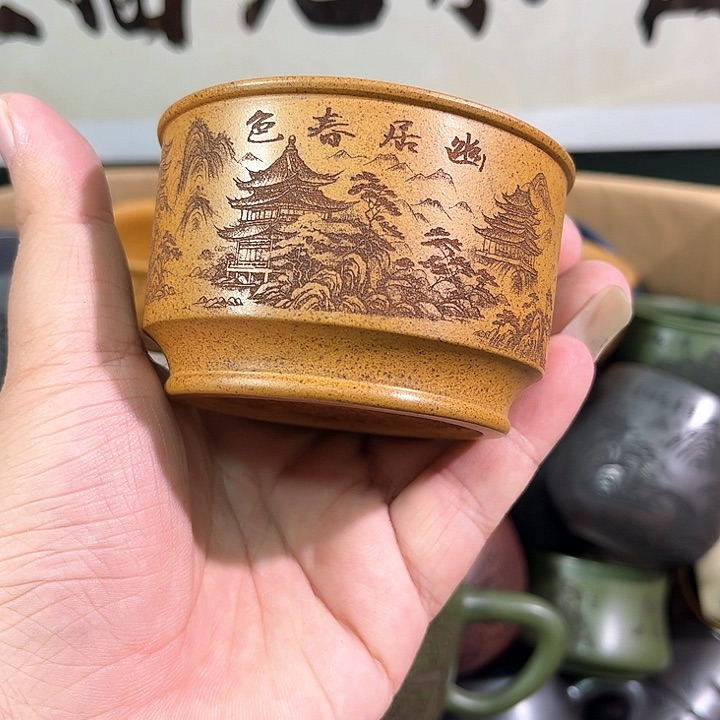 茶杯紫砂全手工紫砂主人杯