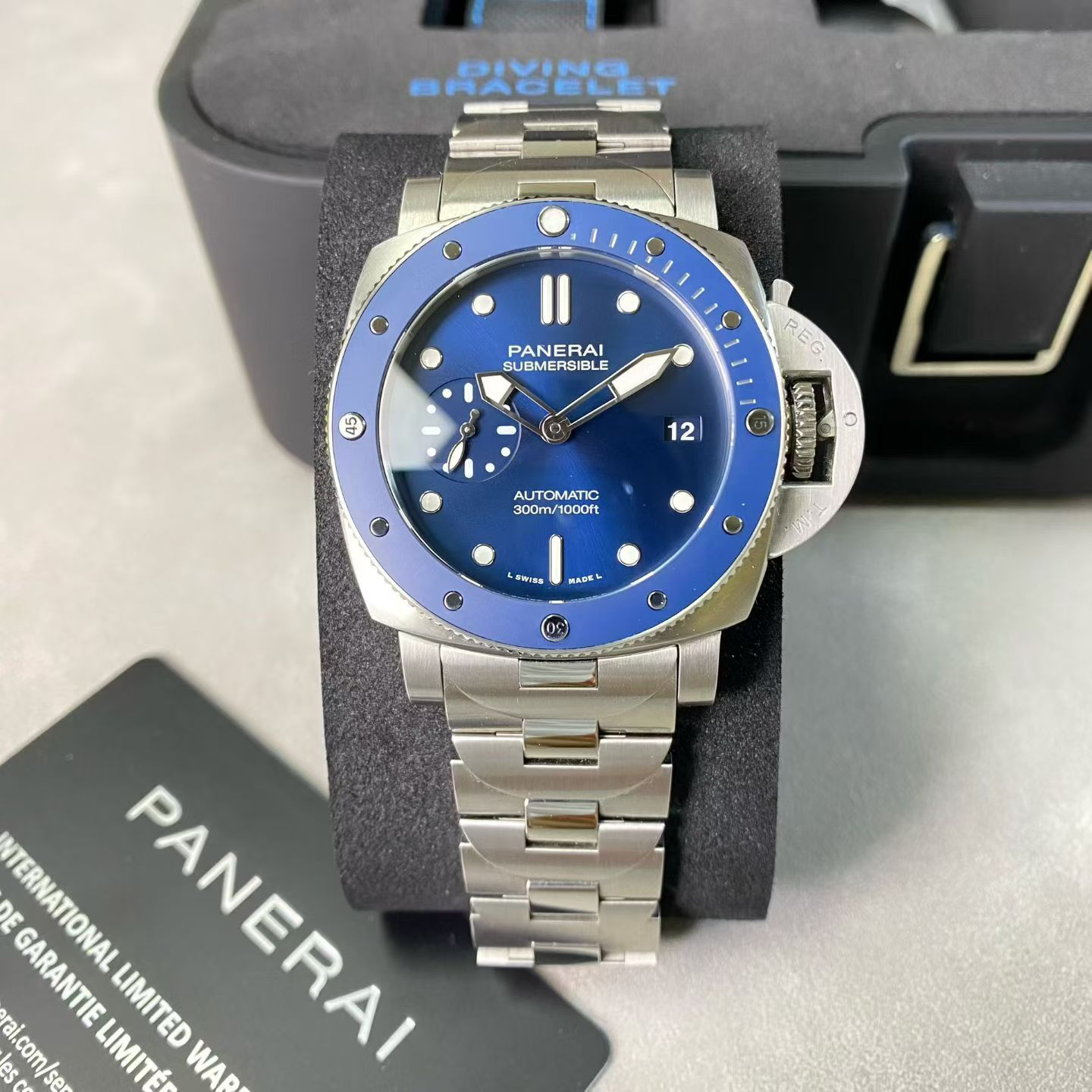 95新 Panerai/沛纳海 亚虎/潜行01068/公价82500元/42mm