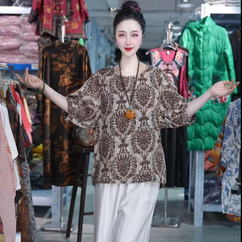 百搭时尚潮流休闲气质显瘦轻奢女款T恤上衣1171