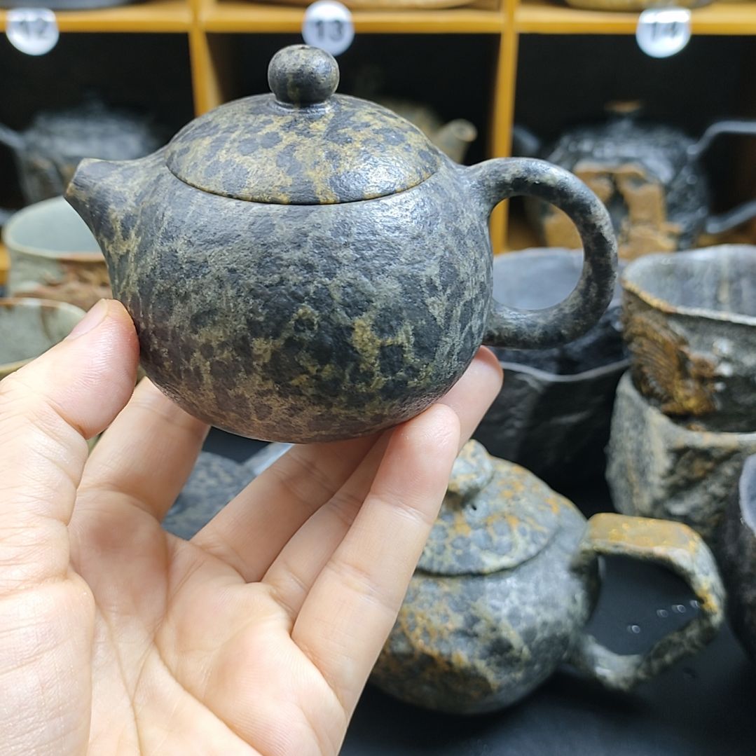 紫砂茶壶华西施壶冰碛岩石壶