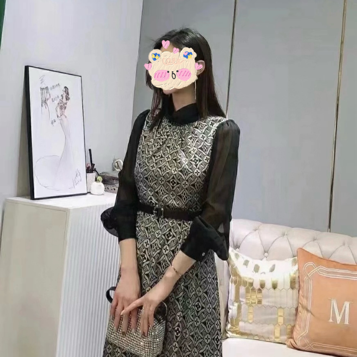 未使用 LouisVuitton/路易威登 连衣裙/尺码38/E0526 