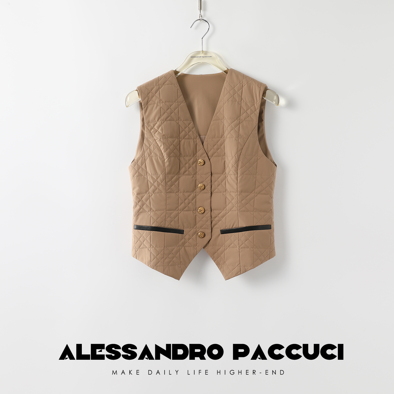 【孤品不退换】23344X【知性表达】精纺绵羊毛 无缝英式马甲2024秋