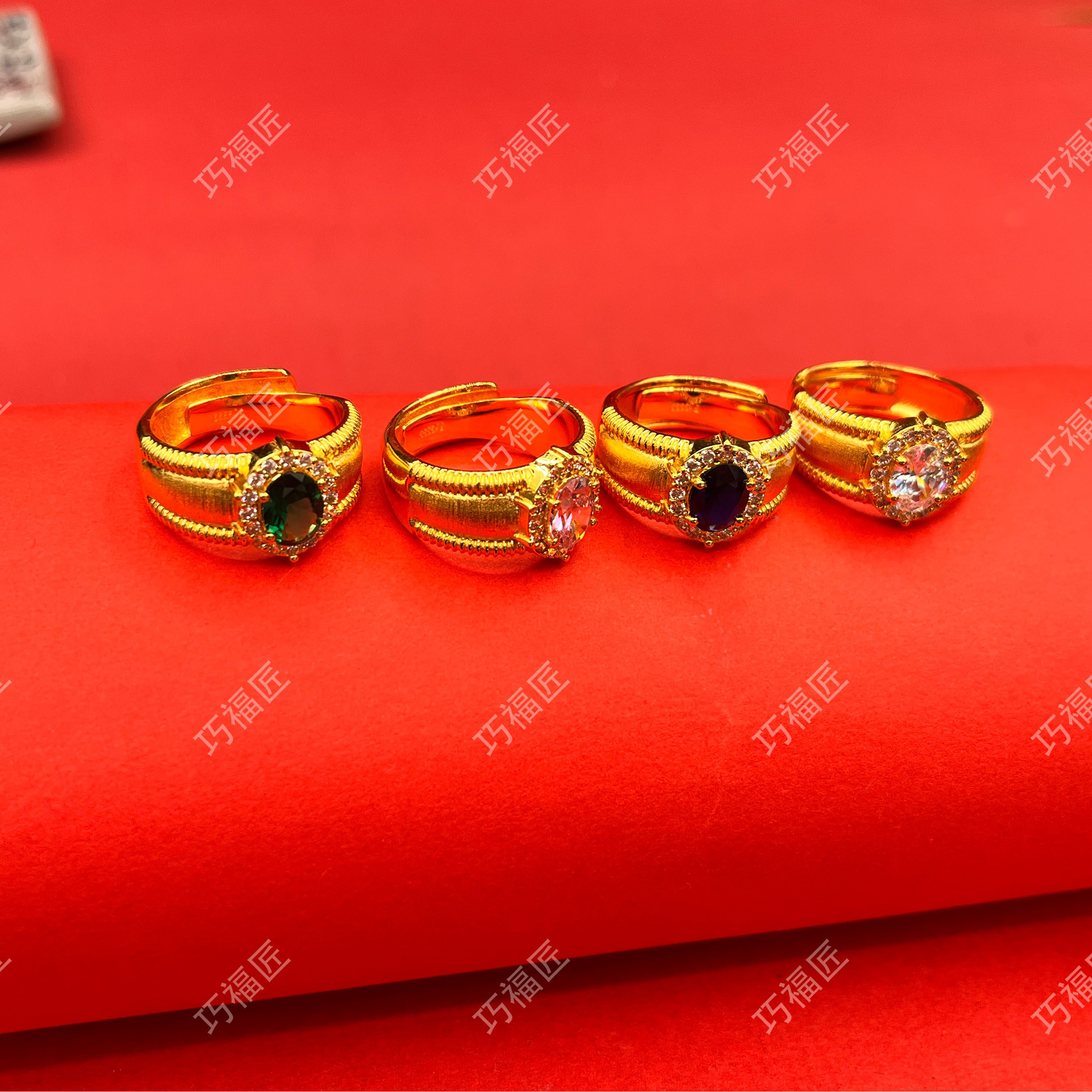 足银戒指 鸽子蛋戒指开口 气质百搭款时尚复古简约精美精致