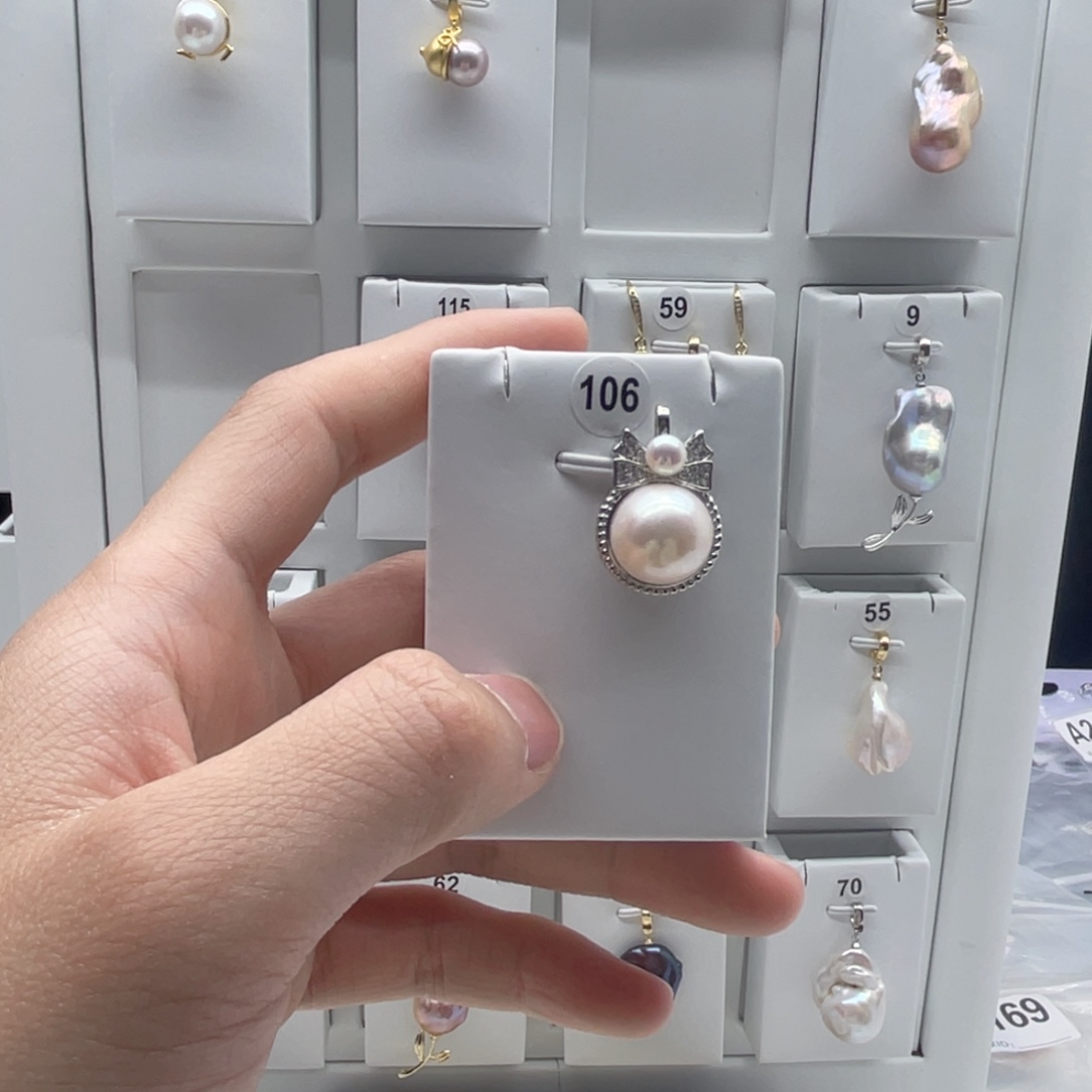 合金淡水珍珠颈饰