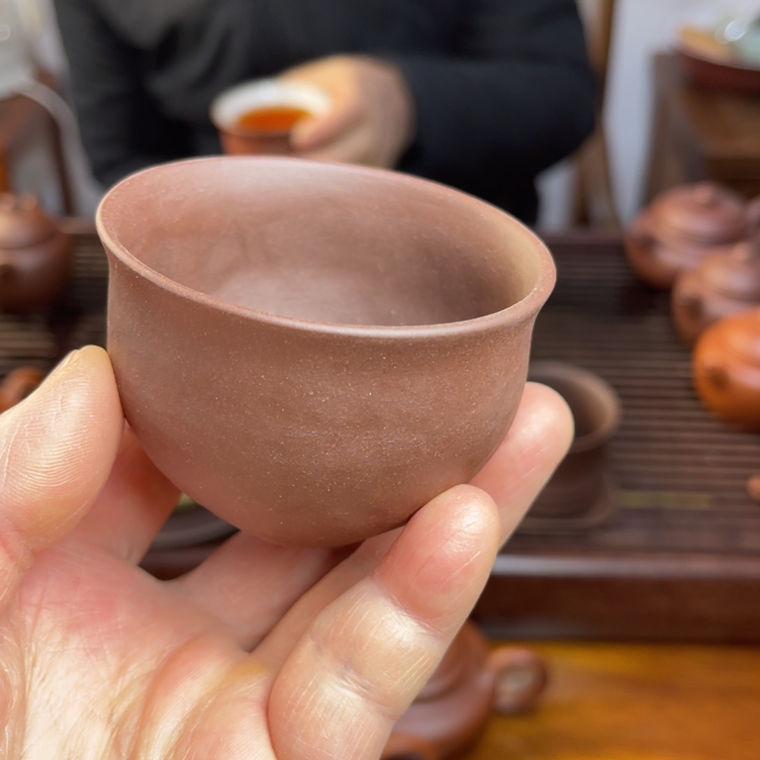 紫砂茶杯全手工底槽清主人杯