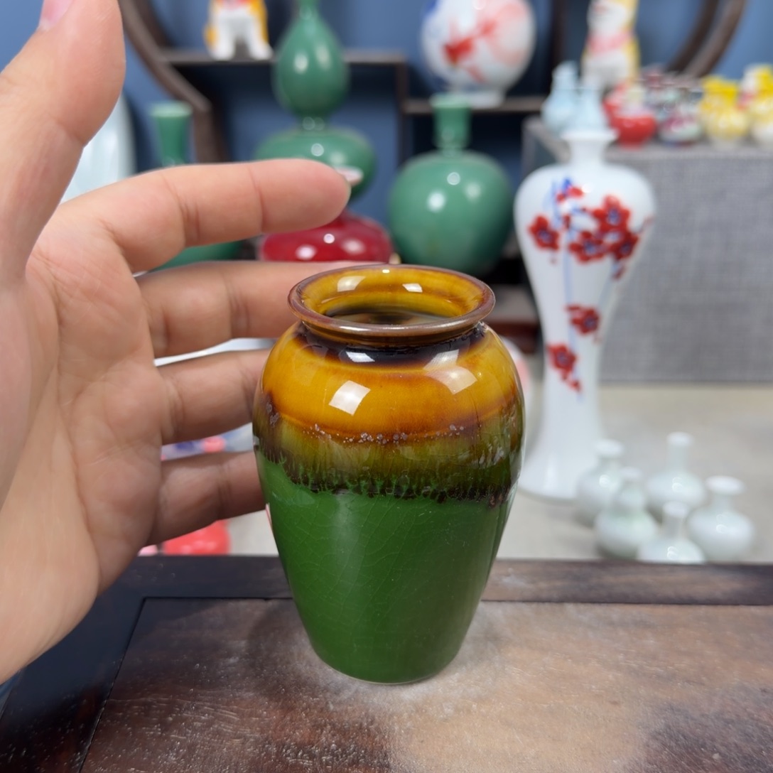 陶瓷手工小花器摆件