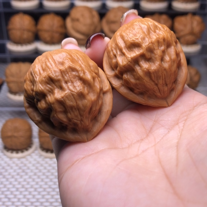 把件文玩核桃18号云纹桃心35尺