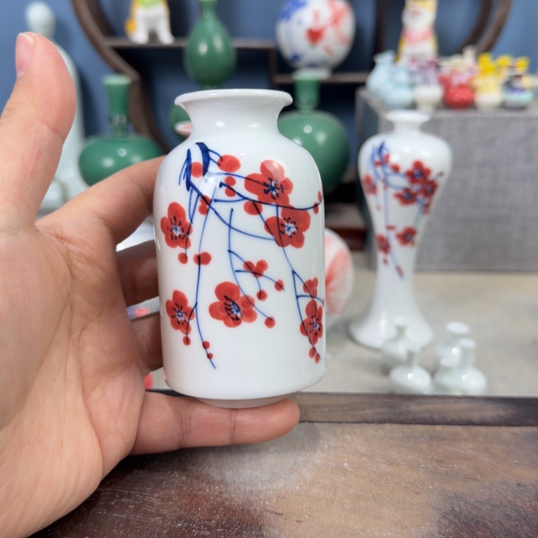 陶瓷手工小花器摆件