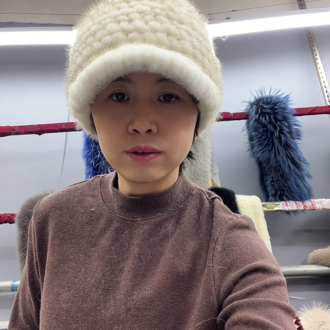 美丽诺羊毛水貂帽子