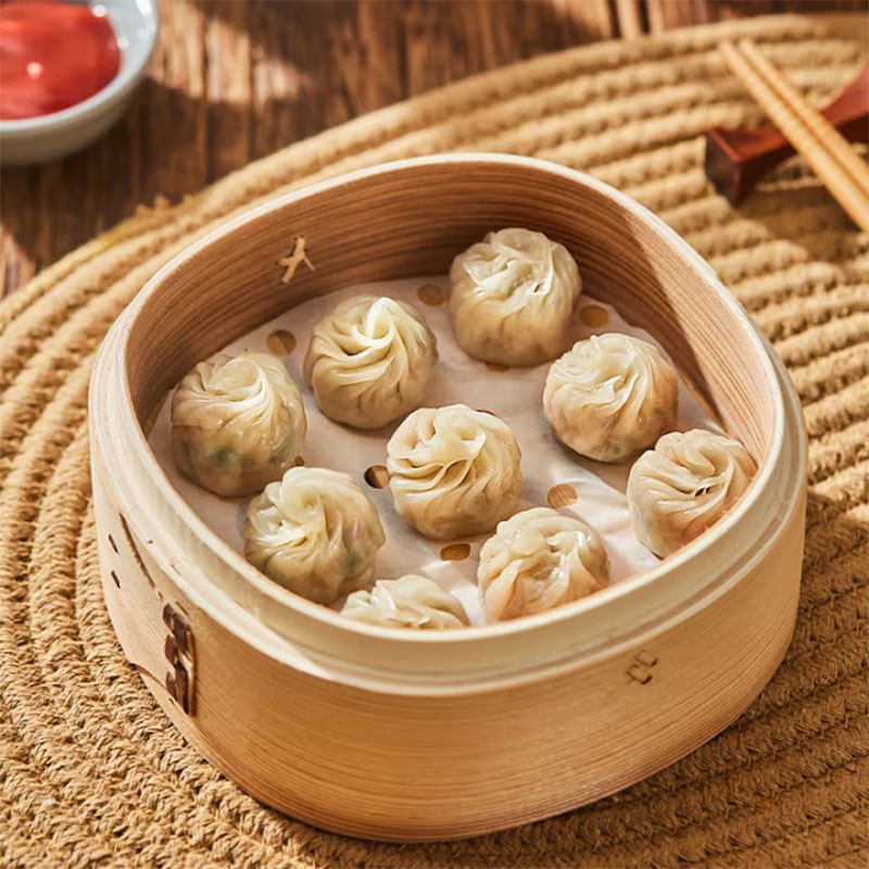 福鼎珍珠小笼包网红拇指生煎包早餐夜宵冷冻半成品食品小包子500g