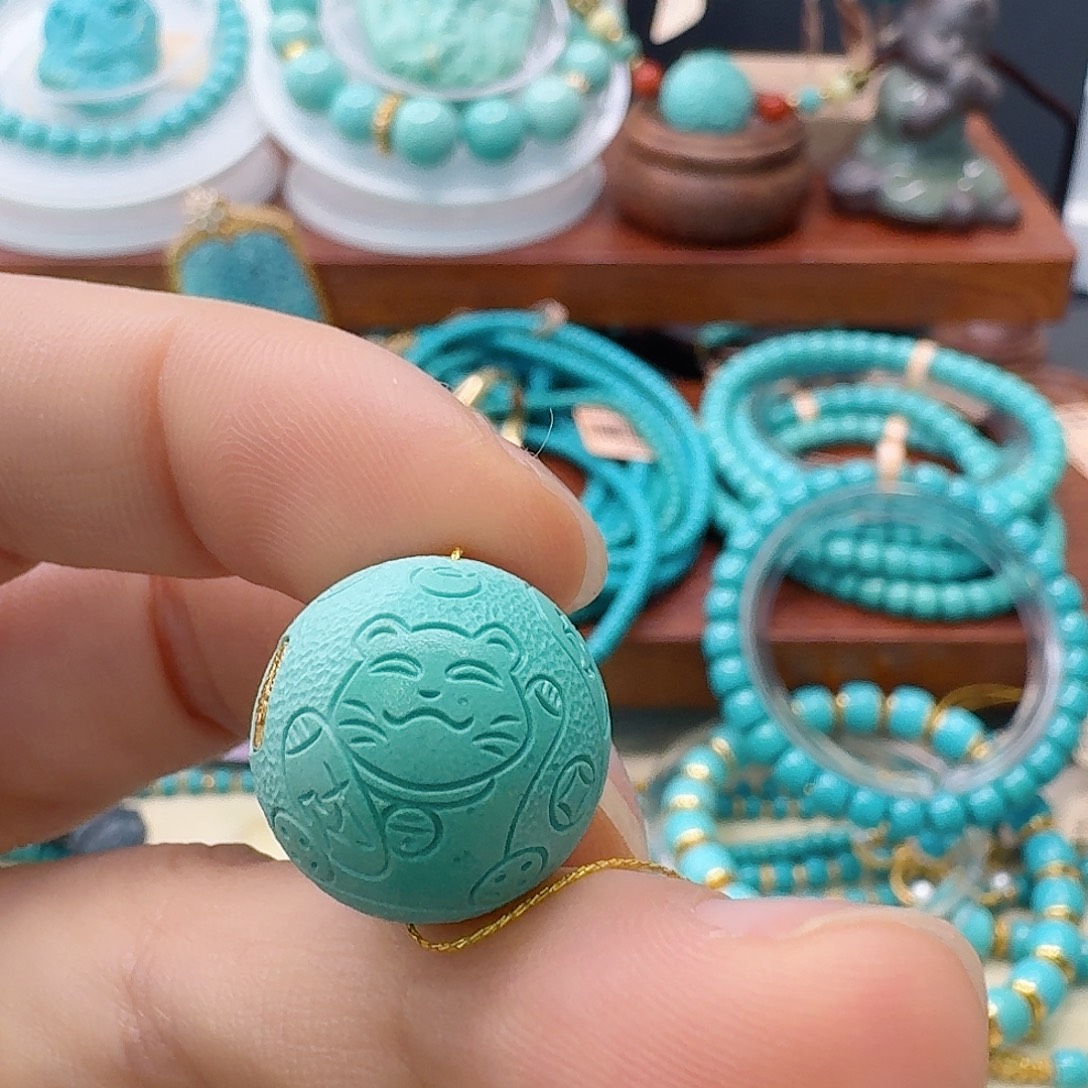 绿松石未镶嵌珠宝半成品