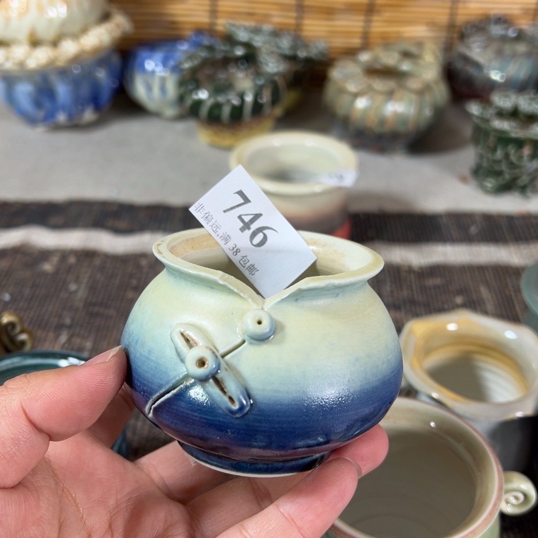 陶瓷景德镇手工花盆