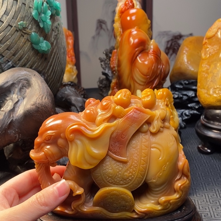 我***六寿山石印石寿山石雕刻