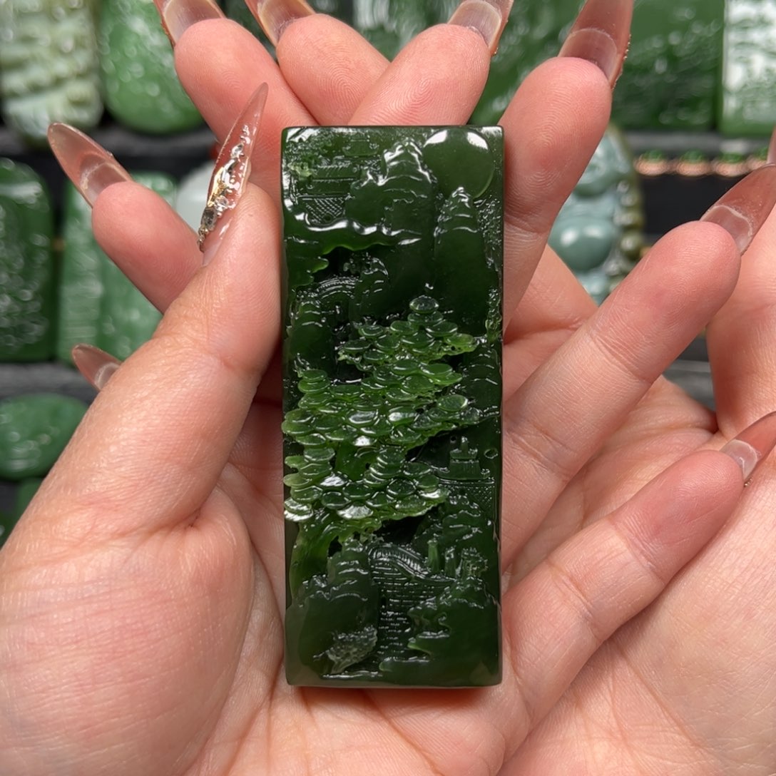 和田玉未镶嵌挂件