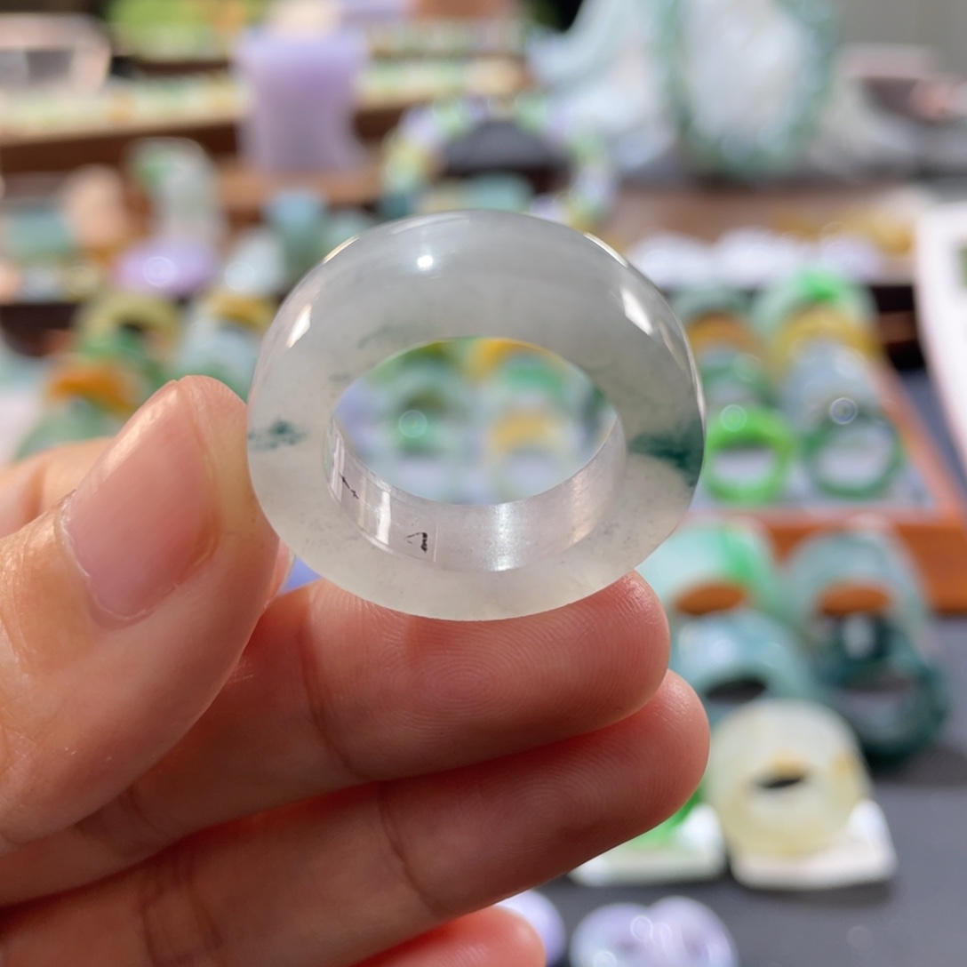 定制翡翠未镶嵌圈口14-20