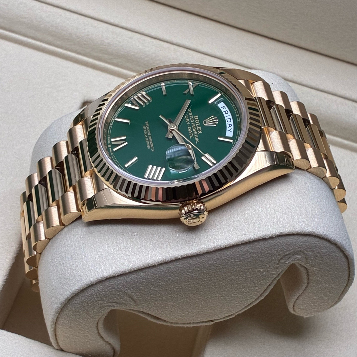 未使用 Rolex/劳力士 劳力士/228238/赌桌绿 9月未使用