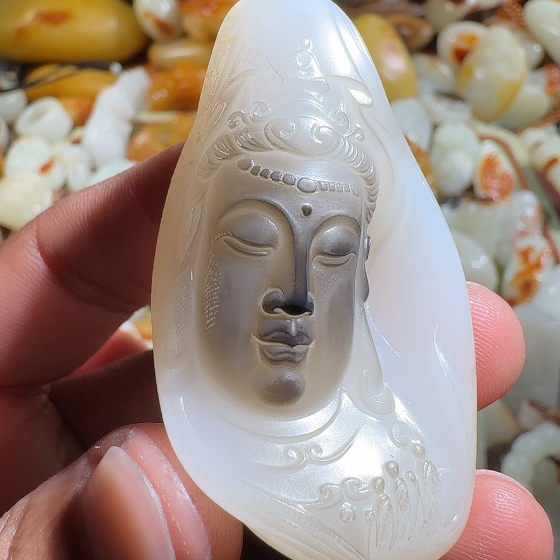 *****和田玉未镶嵌挂件