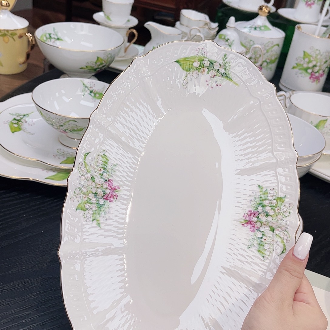 骨瓷大鱼盘———————-