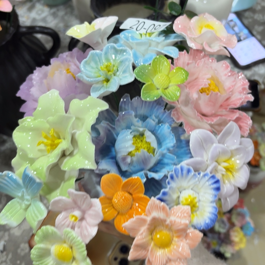 陶瓷花，20元发货，退款拉黑2097