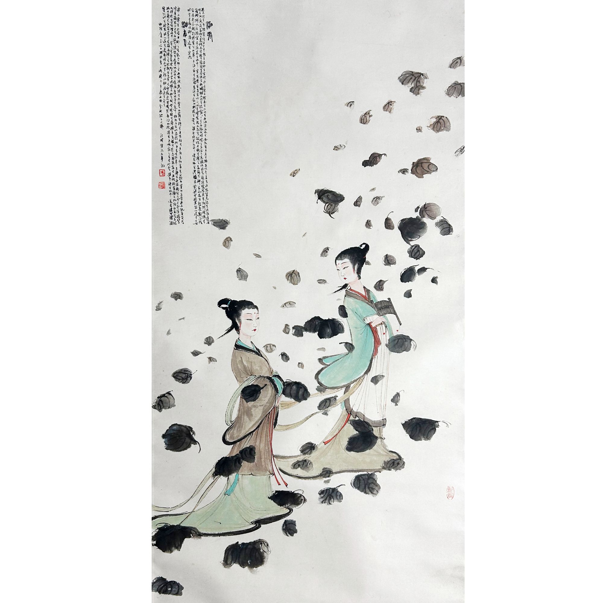 31  湘夫人  138×68  纸本立轴