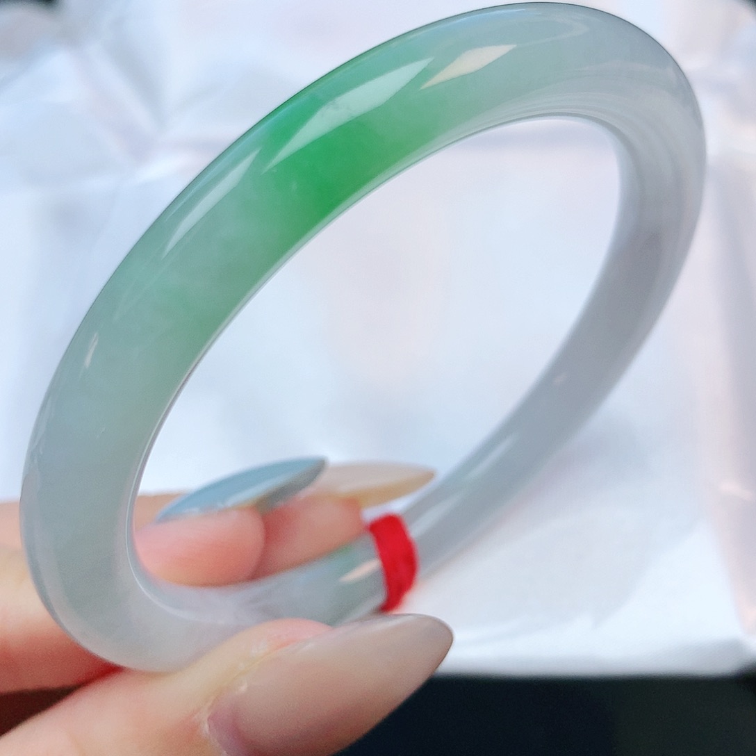 未镶嵌手镯翡翠53圆条882958