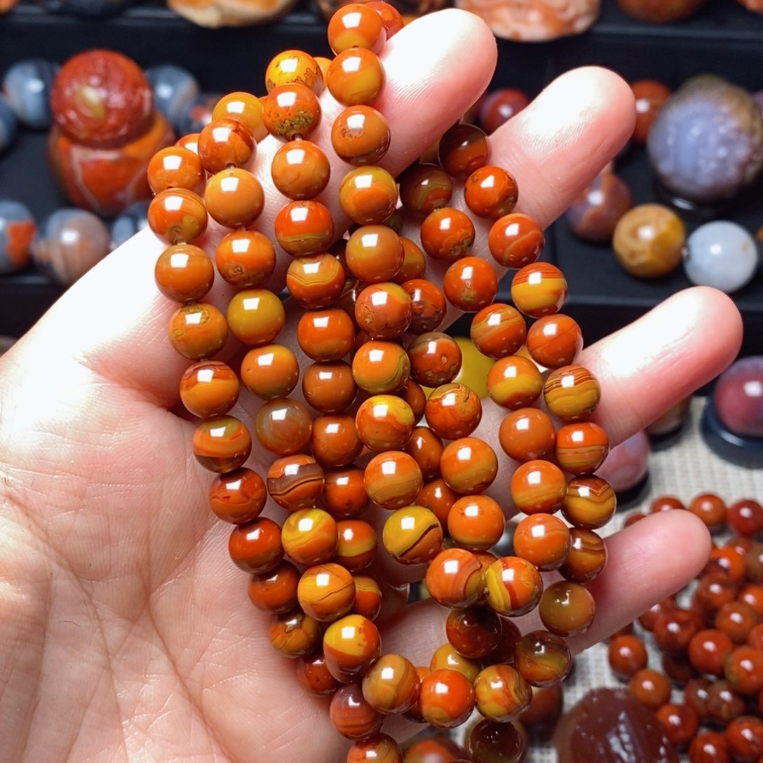 玛瑙/玉髓战国红玛瑙未镶嵌神*