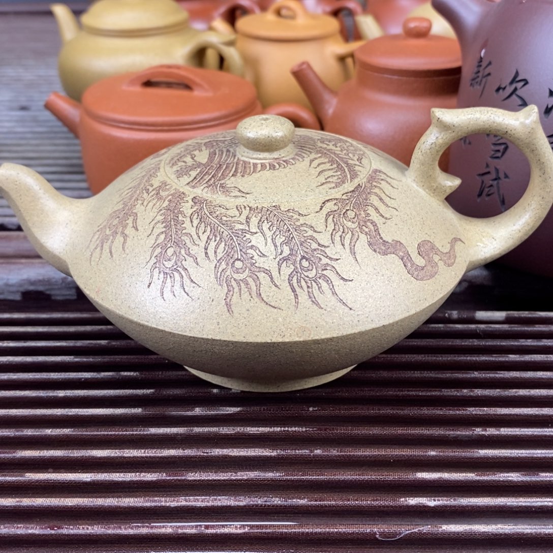 年***比茶壶紫砂宜兴原矿紫砂壶汉云