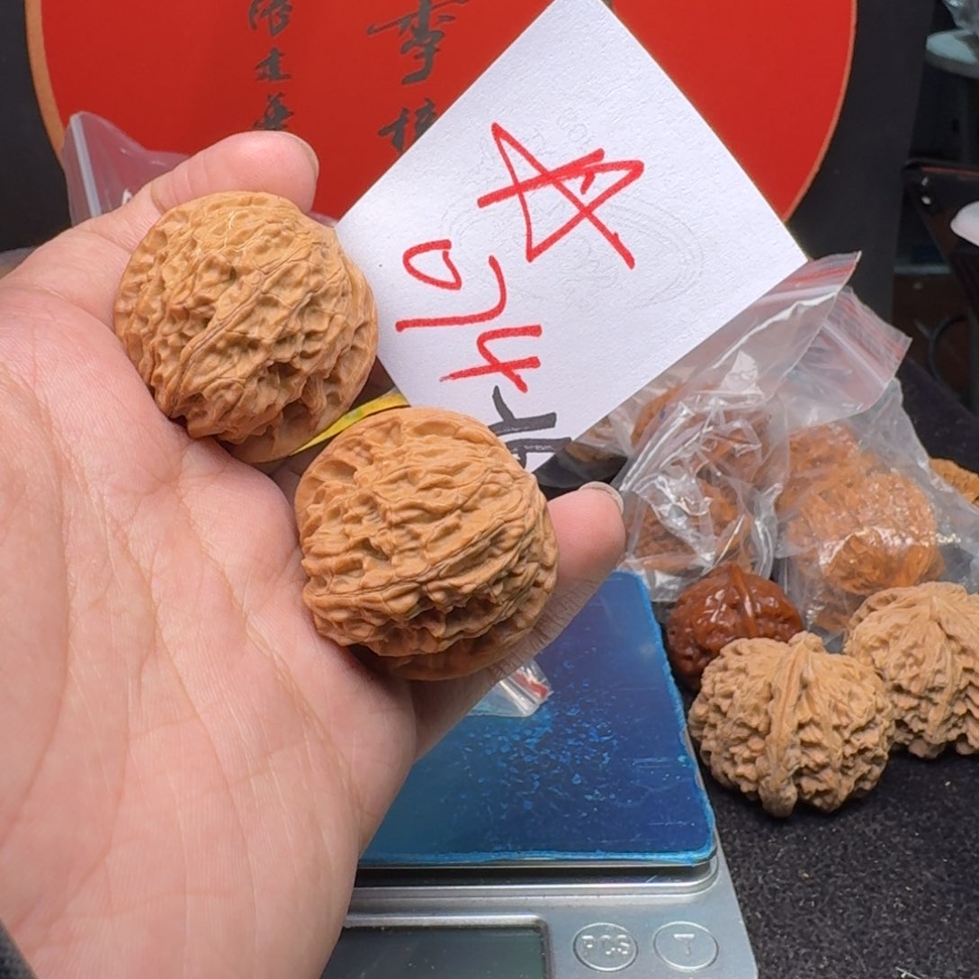 文玩核桃把件37磨盘