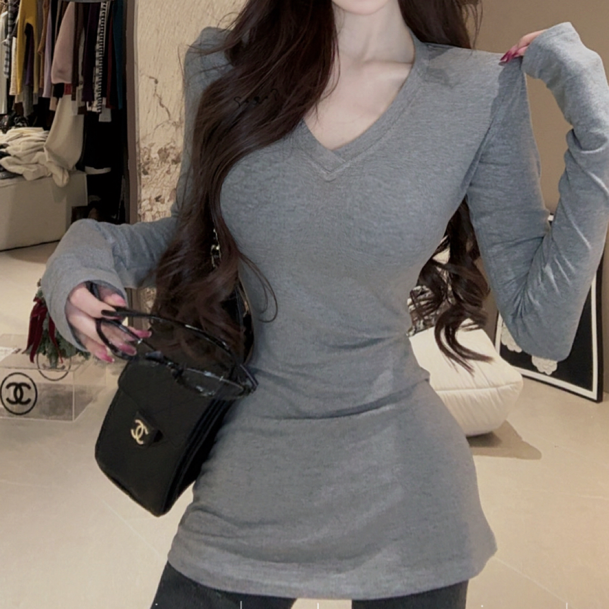 橙路【加厚百搭基础打底衫】打底衫