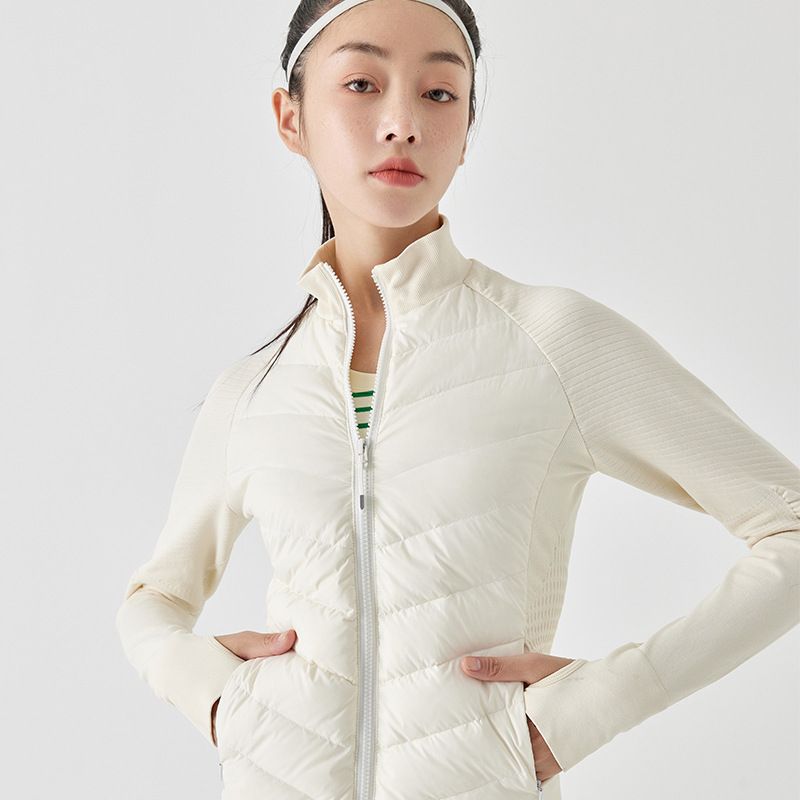 达人专属冬季新款运动羽绒服女修身短款高级感外套瑜伽跑步羽绒服