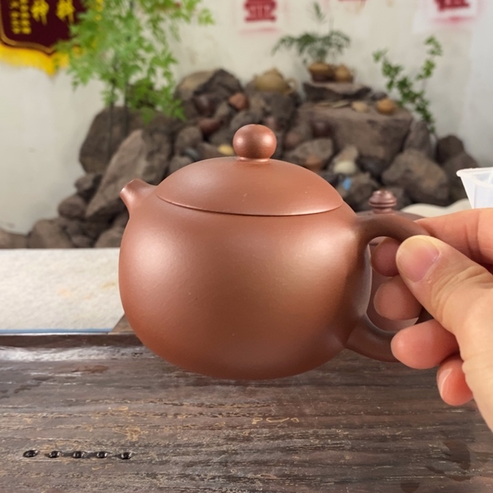 紫砂茶壶红皮龙西施230左右的容量半手制作